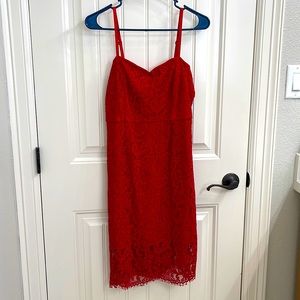 Red Lace dress size M